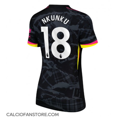 Maglia Calcio Chelsea Christopher Nkunku #18 Terza Divisa Donna 2024-25 Manica Corta